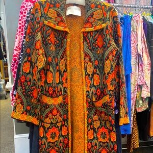 TEY-ART.. 100% Peruvian alpaca hand wound sweater coat🌺NWTs